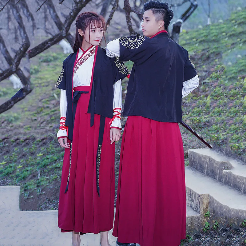 Традиционный китайский Hanfu взрослый китайский костюм Сценические костюмы мужской костюм династии Тан Классическая танцевальная одежда шоу платье DN4130