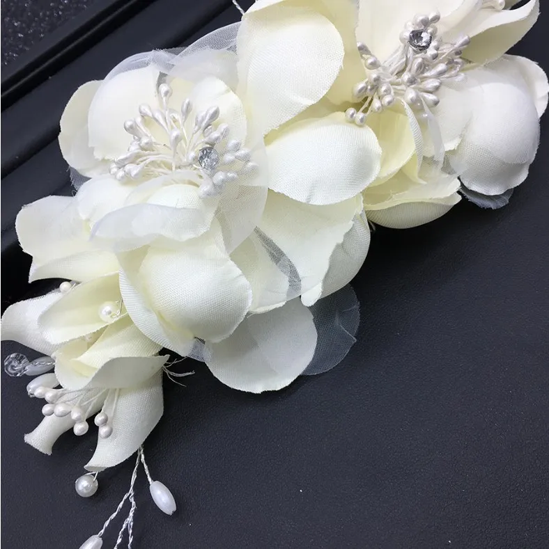 Модная пряжа для невесты гребень волос с цветами девочек вечерние Цветочные