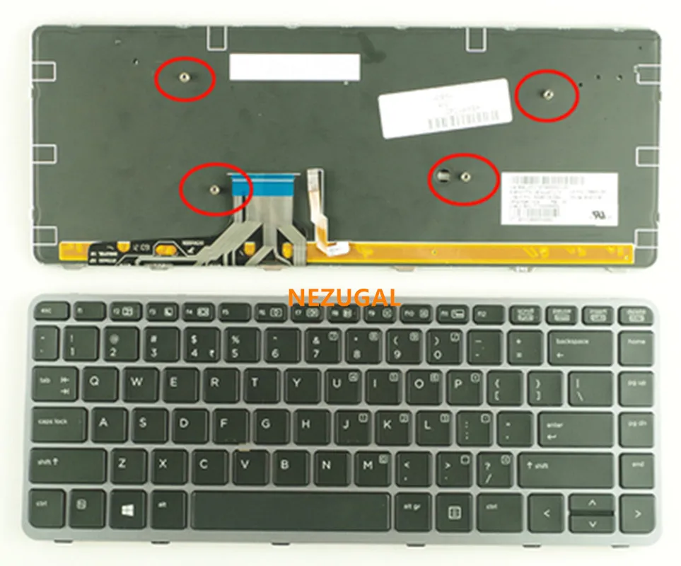 Для HP EliteBook Folio 1040 G1 G2 клавиатура с подсветкой США 736933-001 | Компьютеры и офис