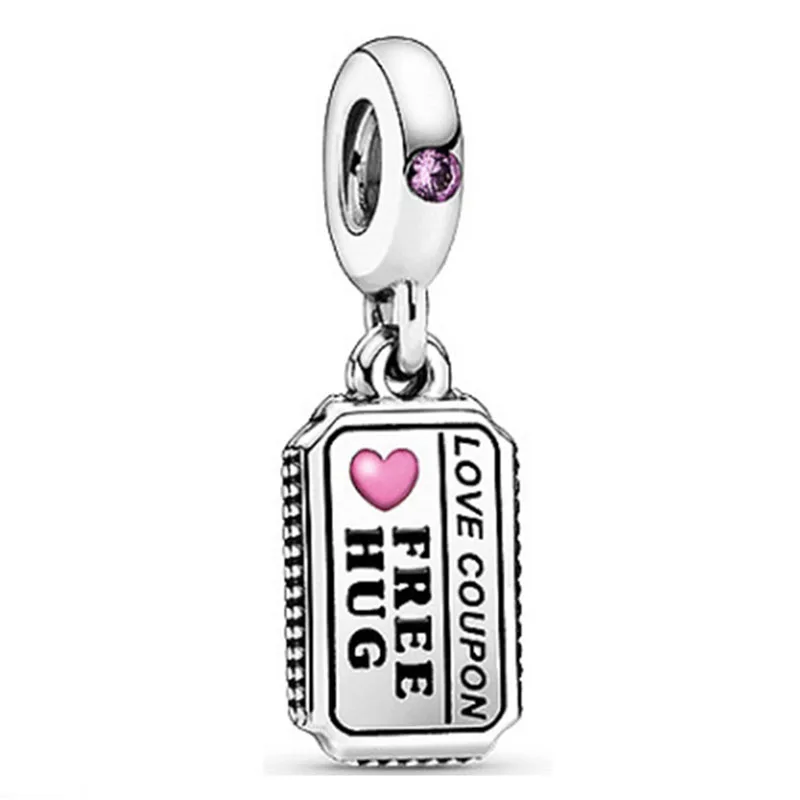 

Original 925 Sterling Silver Charm New Love Coupons Fashion Pendant Fit Pandora Women Bracelet & Necklace Diy Jewelry