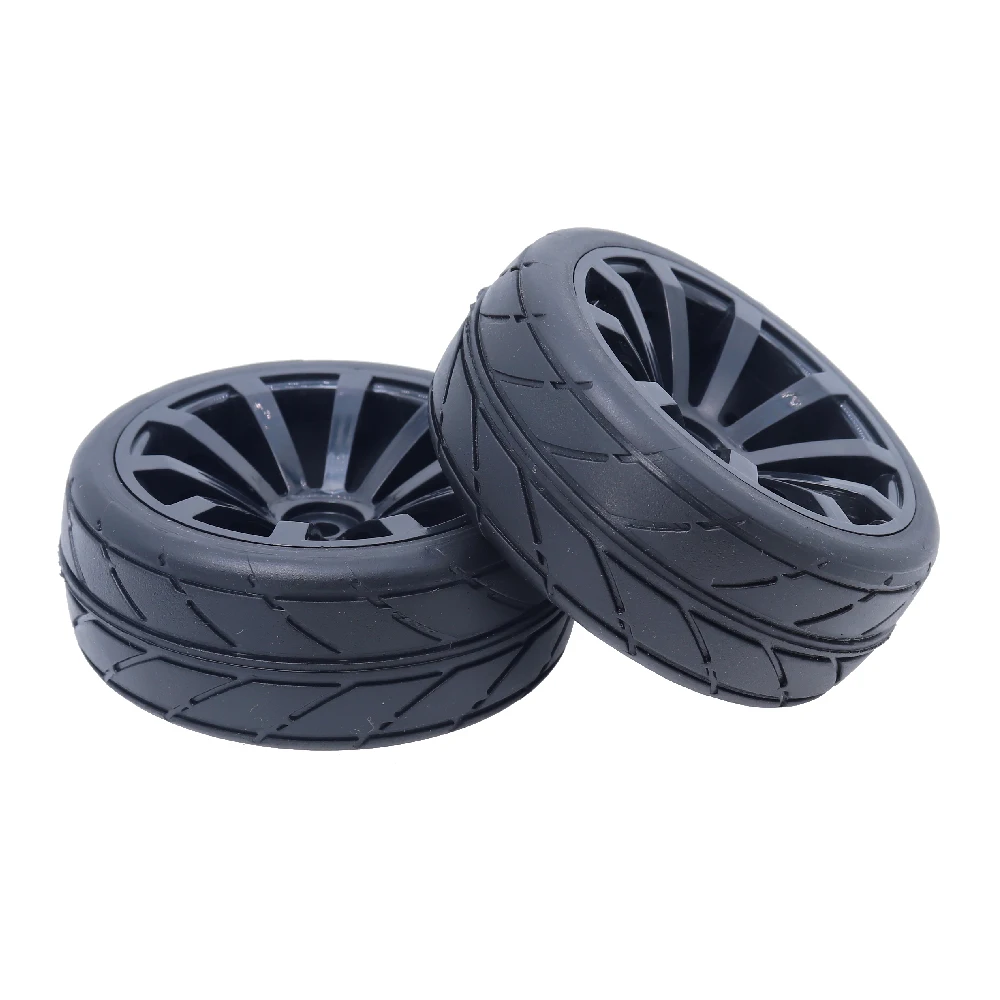2PCS 1/10 RC On Road Tries 64mm for 1:10 Model Racing Car HSP HPI Tamiya Sakura D4 D3 RC4WD Touring Wheels 1.9inch Accessories | Игрушки и