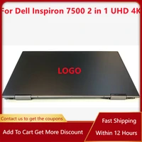 new original 15 6 laptop display for dell inspiron 7500 2 in 1 lcd screen uhd 4k touchscreen assembly complete upper parts