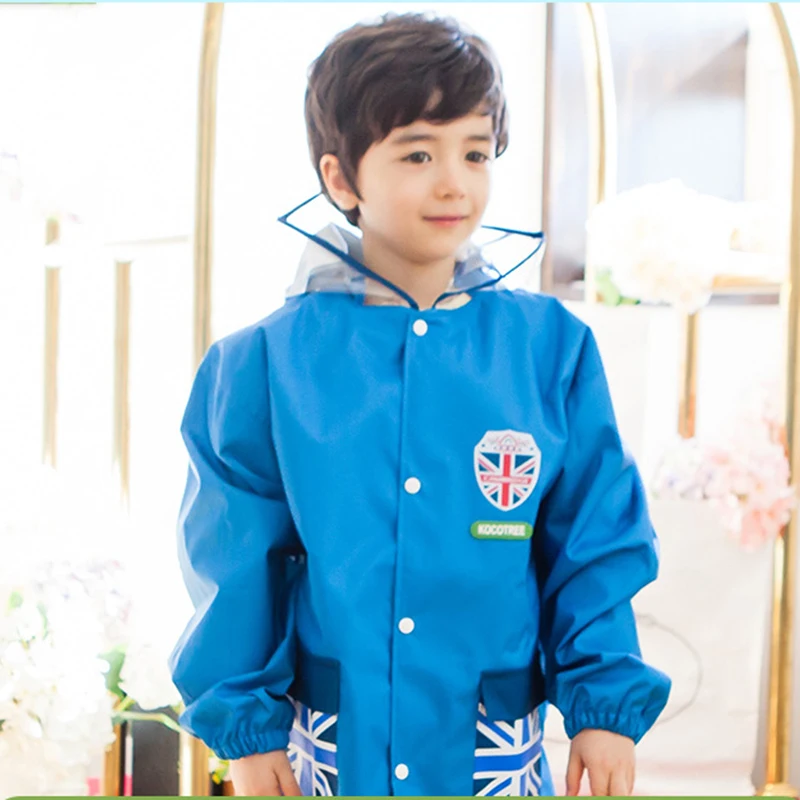 Желтый детский дождевик для мальчиков школьная сумка Новое поступление 2018 пончо