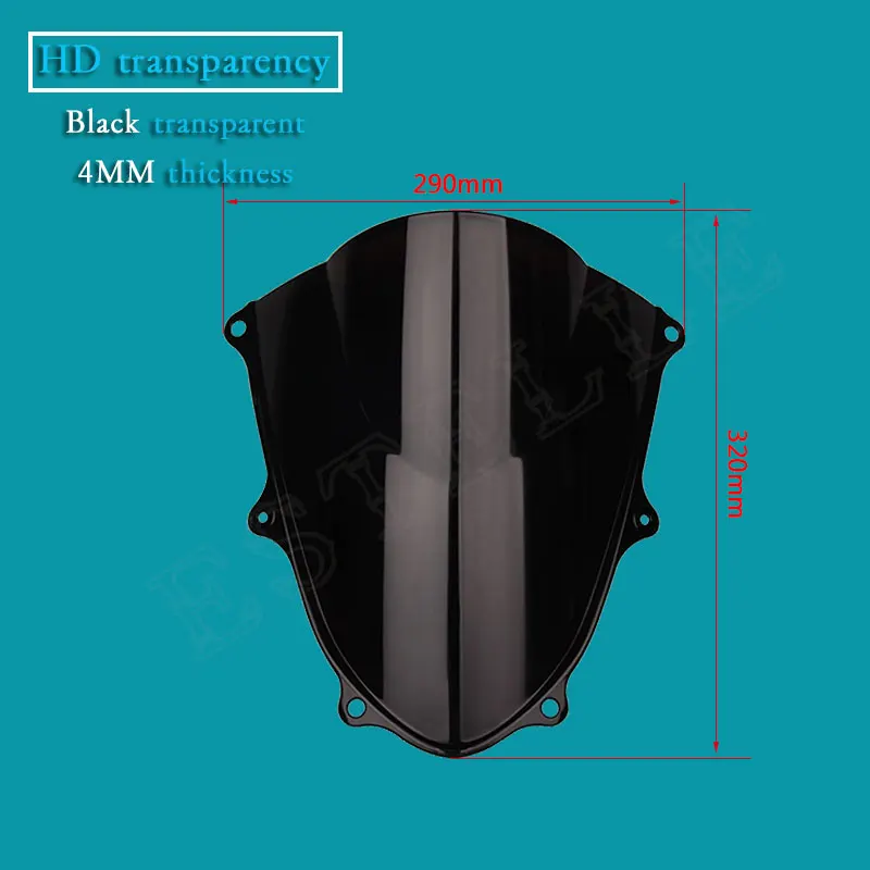 Черное и прозрачное ветровое стекло для Мотоцикла Suzuki GSXR1000 GSXR 1000 2017