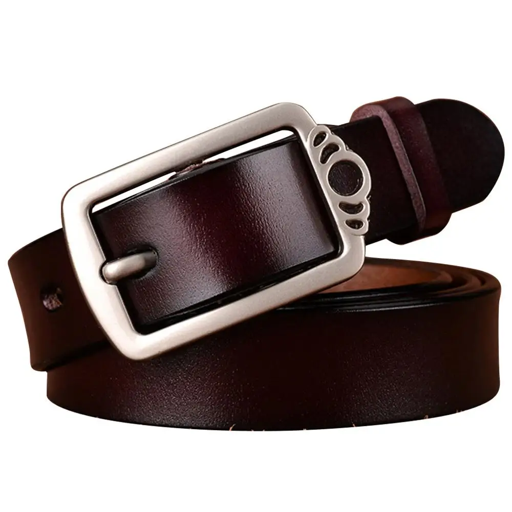 Модный дизайн металлическая пряжка с застежкой из натуральной коровьей кожи