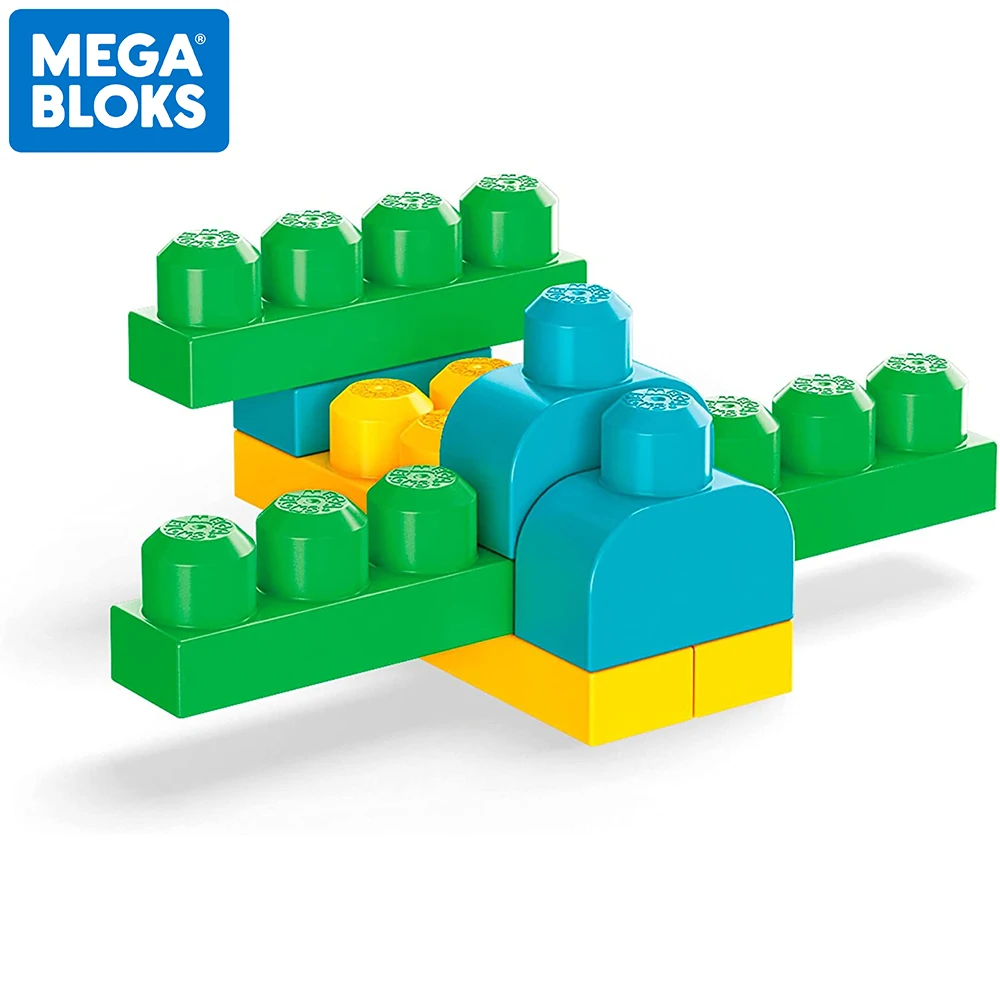 

Original MEGA BLOKS Big Size Building Blocks Skyhigh 100pcs Playing Set Learning And Education Kid Toys GFG21 For Children Gift