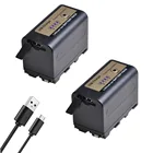 Аккумулятор для телефона с 4 светодиодными лампами, USB-кабель для Sony NP F960 F970 NP-F750 F550 NP-F770 TRV110K V1J z1