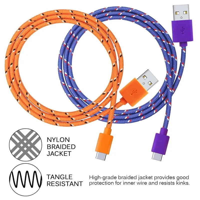 2 4a maerknon usb type c cable fast charging data wire for xiaomi samsung huawei quick phone charger accessory cable 1m2m3m free global shipping