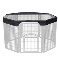 24in pet cage cover large dog playpen cover sun rain proof for indoor outdoor 8 panels playpen eight side pet fence top cover