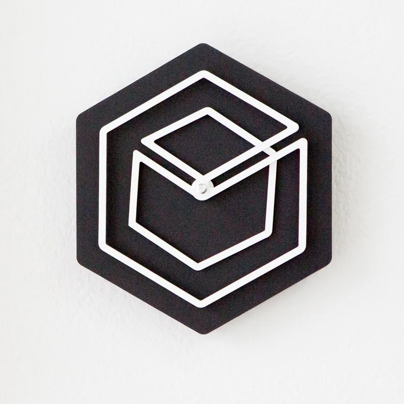 

Small Mute Clock Creative Personality Wall Clock Art Bedroom Clock Children Cartoon Wooden Wall Clock Modern Design 6W457