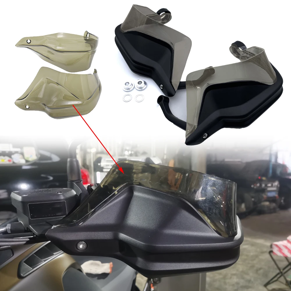 

REALZION Motorcycle Handguard Hand Shield Protector Windshield For BMW F800GS ADV S1000XR R1200GS R1250GS ADV R1250GS F750GS