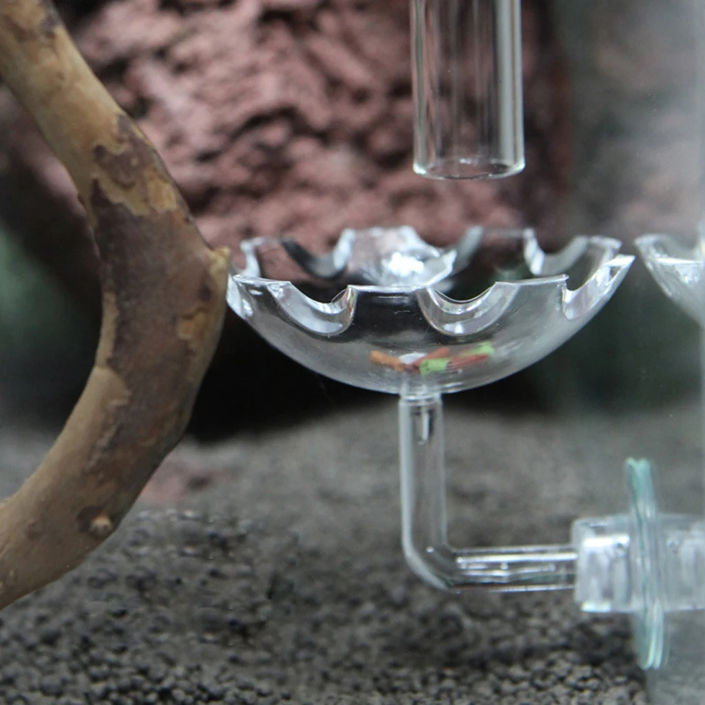 Контейнер для кормления рыб креветок контейнер-поддон аквариума прозрачный