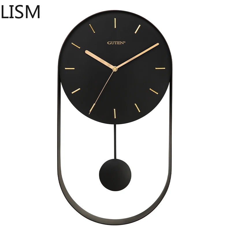 

Wall Clock Luxury Nordic Design Large Wall Clock Living Room Modern Design Pendulum Wall Clock Vintage Home Decore Reloj Pared