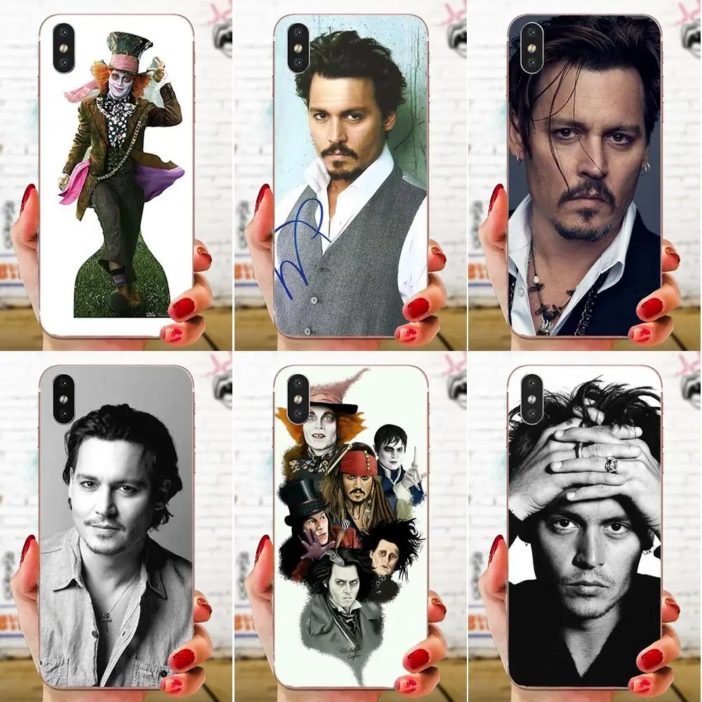 Colorful Johnny Depp For Galaxy Note 10 A10E A10S A20S A30S A40S A50S A6S A70S A730 A8S M10S M30S Lite Plus Soft TPU Phone Cases | Мобильные