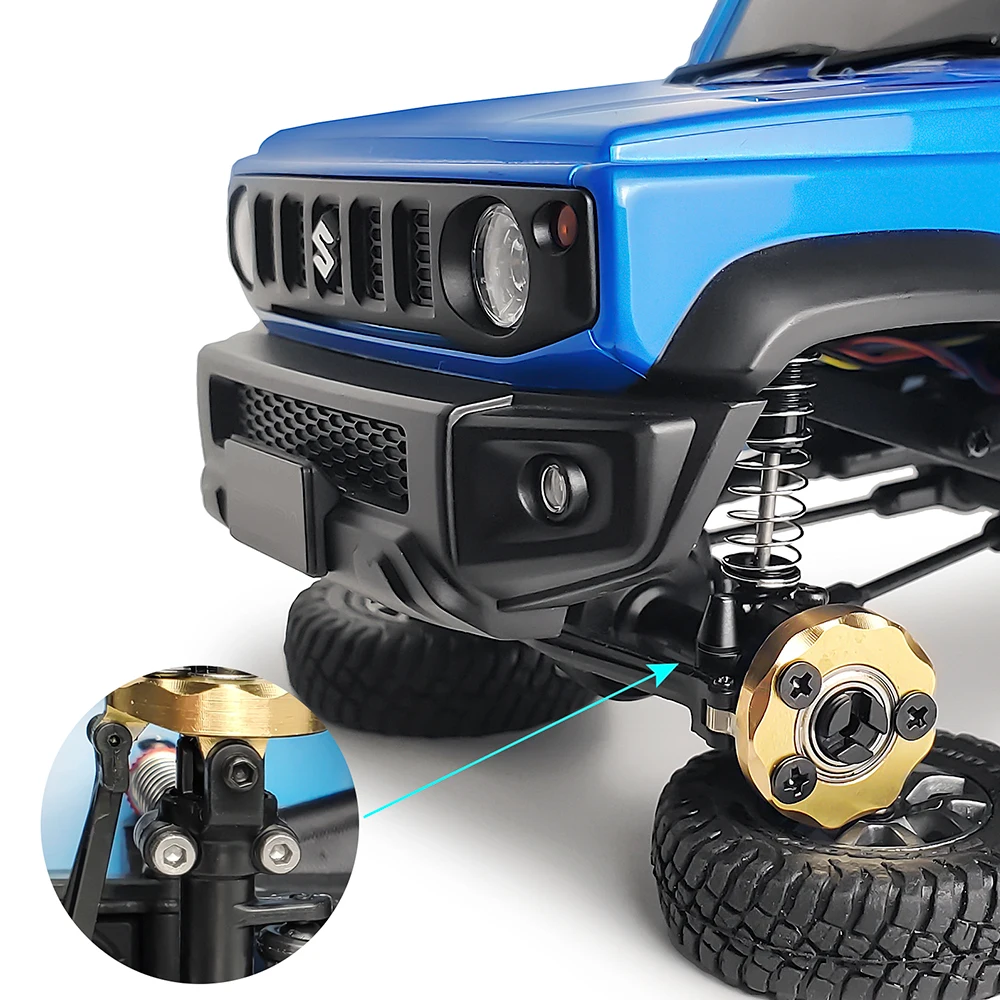 

YEAHRUN Aluminum Alloy Spring Adjustable Oil Shock Absorber Damper Suspension for Kyosho Jimny 1/18 RC Crawler Car Upgrade Parts