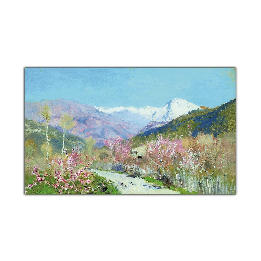 Citon Levitan Isaak Iliich Spring Весна в Италия Canvas холст картина маслом художественный постер