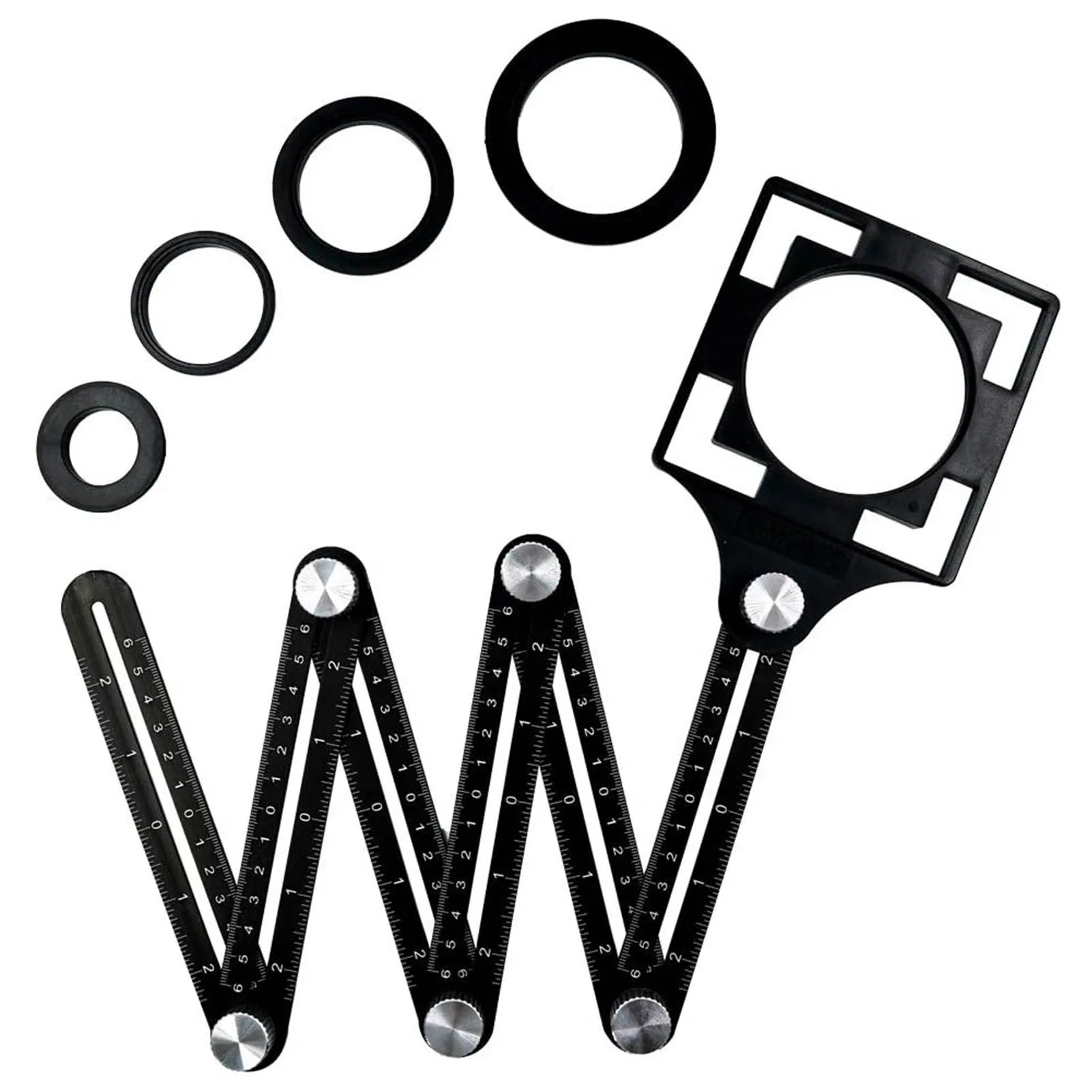 Многоугловая линейка 6-сторонний локатор для сверления и работ по дереву |