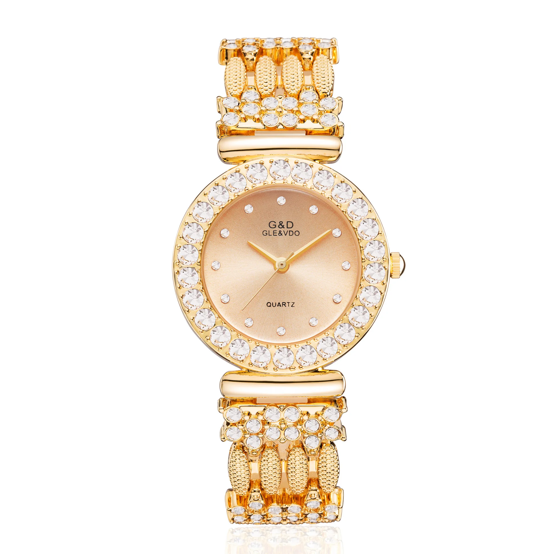 G &amp D брендовые роскошные женские часы-браслет со стразами наручные часы золотые