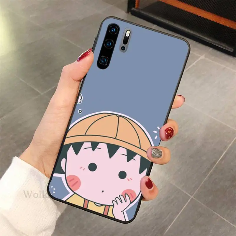 

Cartoon Chibi Maruko Chan Phone Case for honor 7A 8x 8s 9 10i 20s V30 PLAY lite pro nax fundas cover
