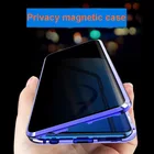 Новый металлический Магнитный чехол для телефона с защитой от просмотра для Samsung S10 S8 S9 Plus Note 8 9, Магнитный чехол для телефона, защитный чехол 360 дюйма