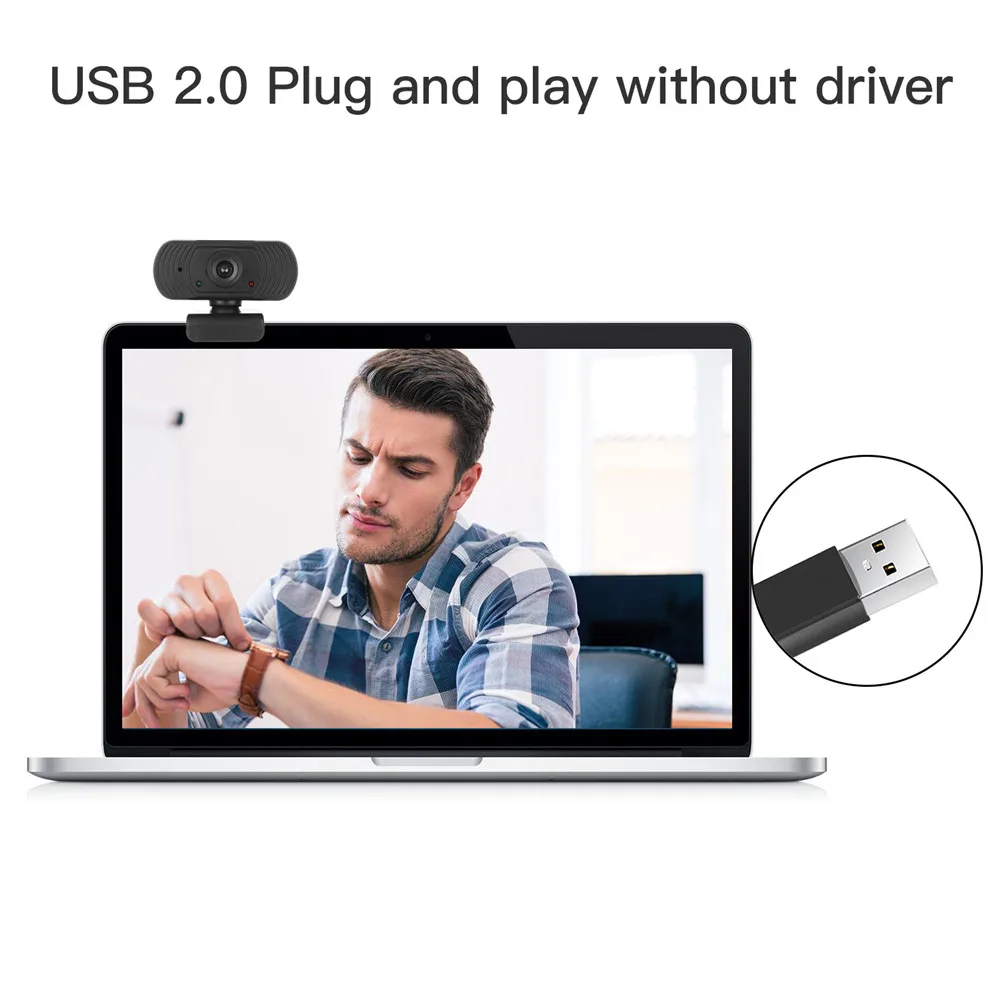 KEBIDU HD 1080P веб камера USB с микрофоном мини компьютер Камера для ноутбуков