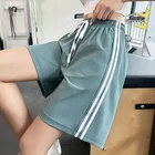 Летние женские свободные шорты, прямые повседневные шорты, студенческие спортивные простые Стильные быстросохнущие шорты для бега и тренировок