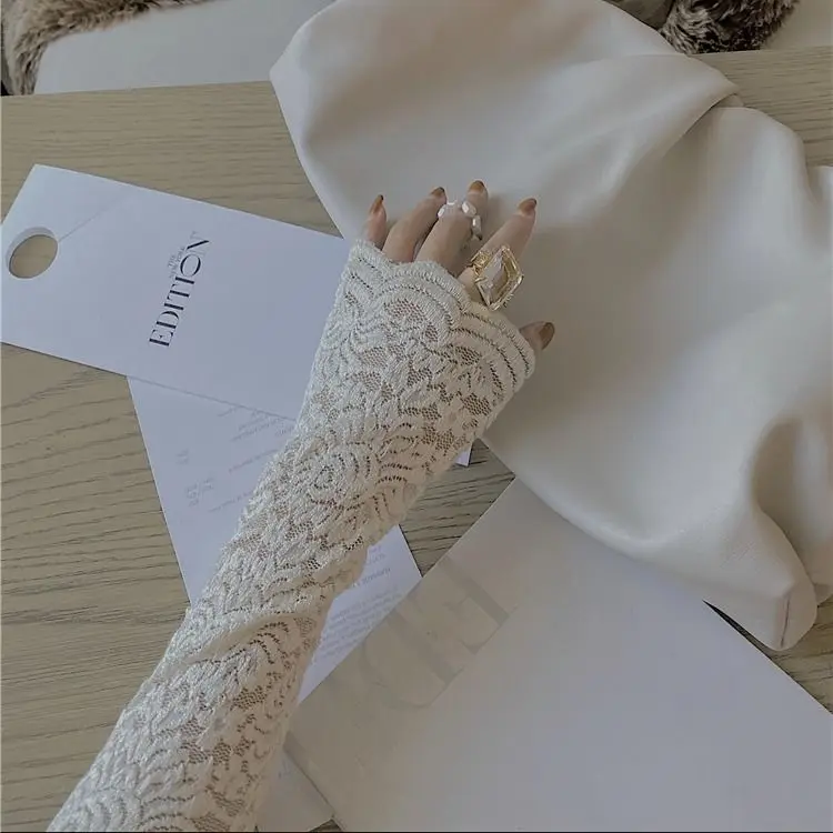 

Sexy Women See Through Temperament Mesh Tops Long Sleeve Slim Ladies Hollow Out Bottom High Collar Base Thin Floral Lace Blouse