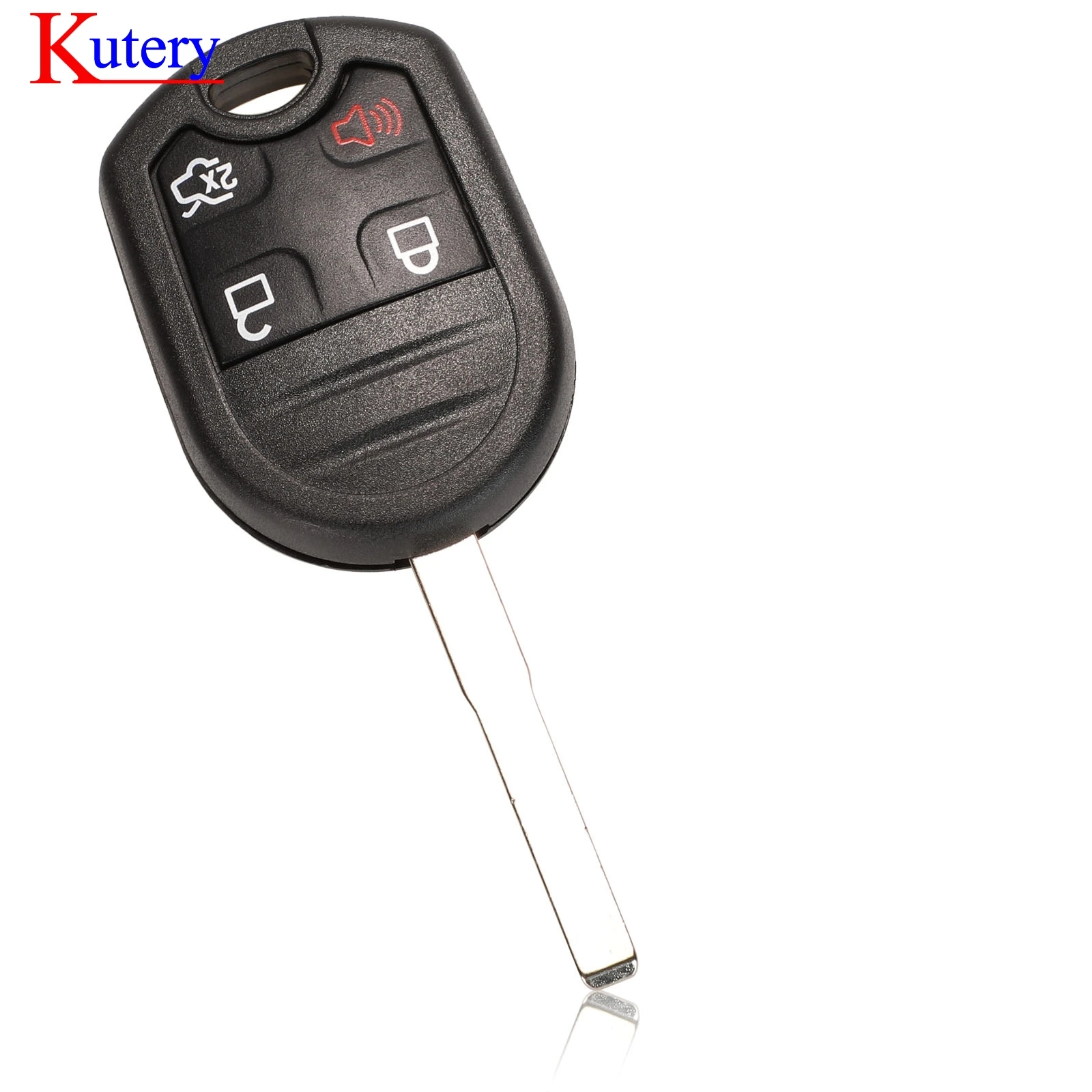 kutery 5/10/20/30/50 шт Замена 4 кнопки ключа автомобиля Shell Чехол для Ford Focus Fiesta C Max Ka
