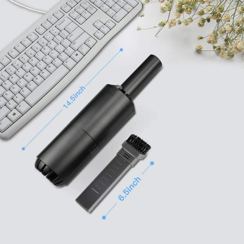 Вакуумная Воздуходувка с клавиатурой от пыли и аккумулятором 2 в 1 беспроводная