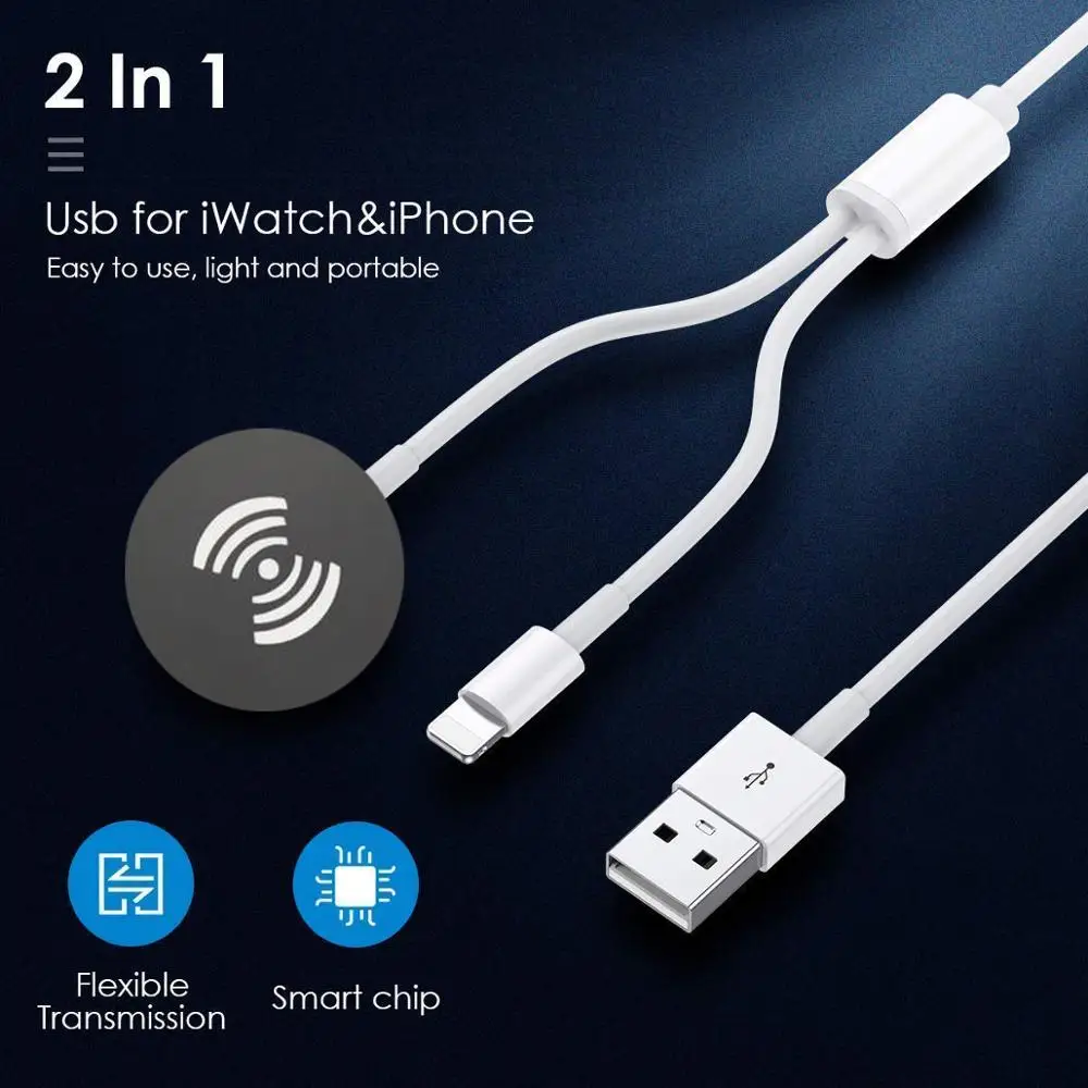 cable for apple watch charger 3 in 1 usb qi wireless charging station for iphone 11 pro max plus 10 9 8 7 6iwatch 6 5 4 3 se free global shipping