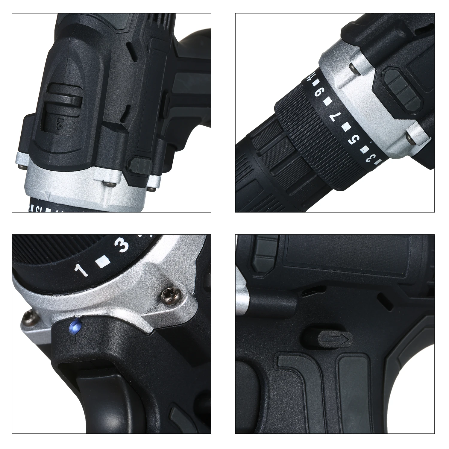 Аккумуляторная дрель 3/8 дюймов 2 скорости максимальный крутящий момент 50 нм