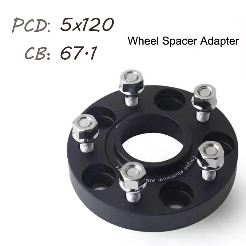 Wheel Spacers 5x120 Hubcentric 67.1mm Car Aluminum Wheel Spacer Adapter Flange 15/20/25/30mm For Chevrolet Camaro Separadores