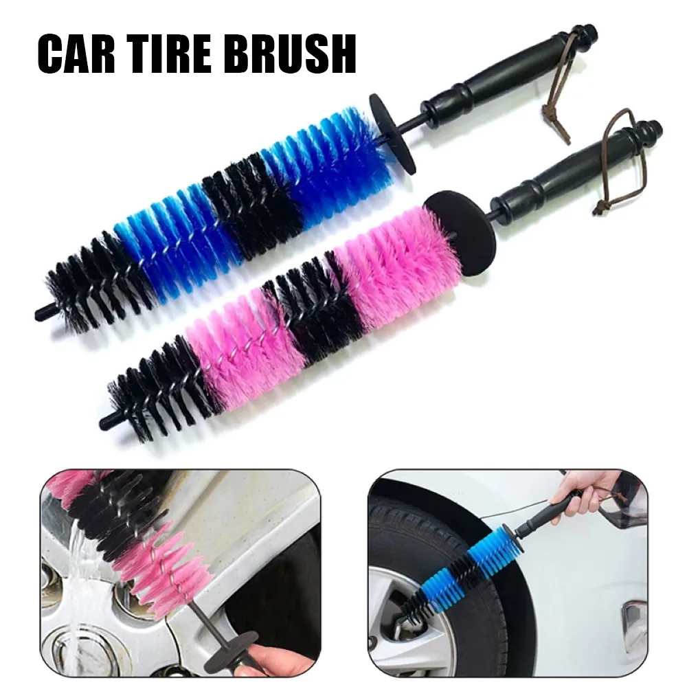 

Car Wheel Wash Brush Car Truck Motor Engine Grille Multifunctional Wheel Wash Brush Car Tire Rim Wash Brush Cleaning Tools