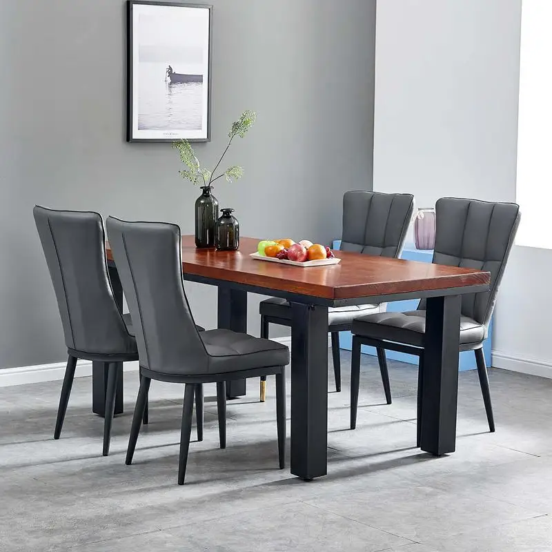 Домашний стул для столовой Простой в европейском и американском стиле с