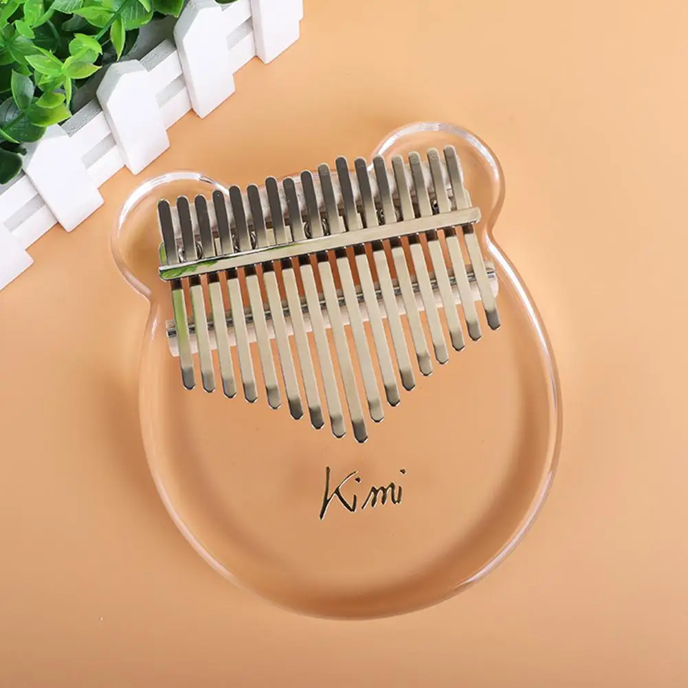 

Transparent Acrylic Kalimba Thumb Piano 17 Keys African Mbira Calimba Musical Instrument with Tuner Hammer Gig Bag