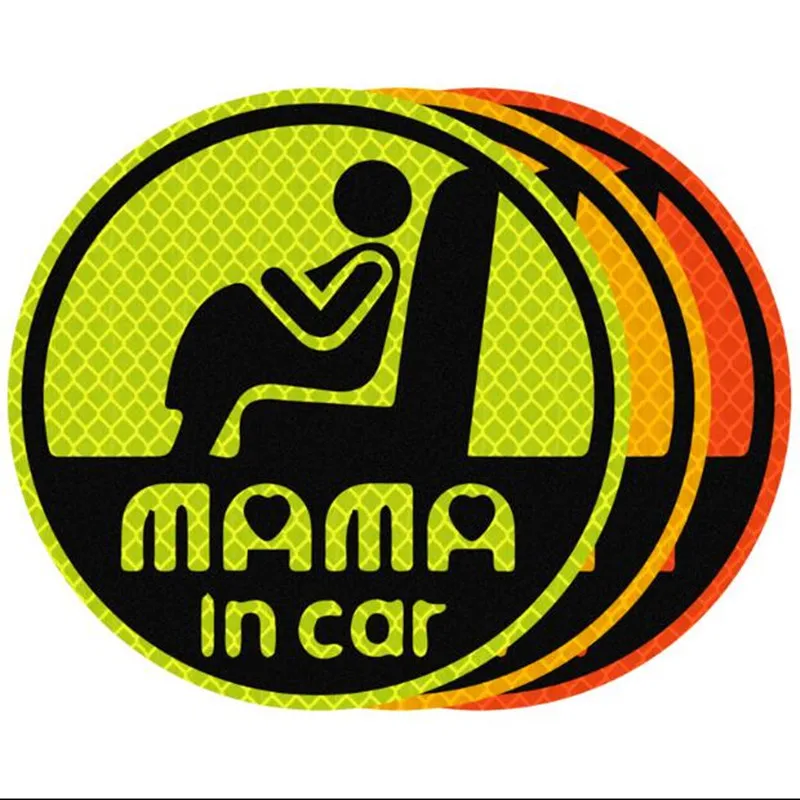 

Reflective stickers for pregnant women night safety warning stickers mama in car tail decoration car stickers to block scratches