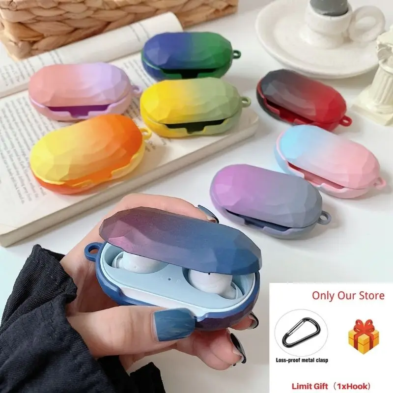 3D градиентный цветной Матовый Жесткий пластиковый Чехол для Samsung Galaxy Buds + Plus