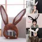2021, плюшевый капюшон с ушками кролика, женские Костюмные шапки, теплые мягкие и уникальные Симпатичные Милая девочка, фотография с плюшевой шапкой кролика F