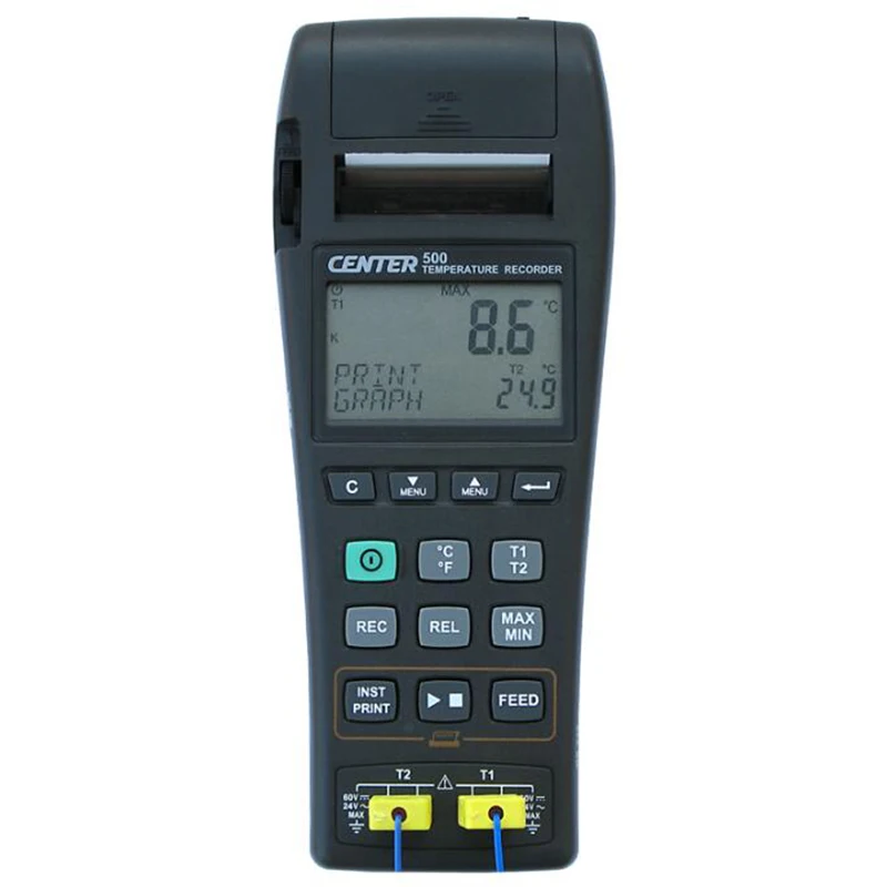 CENTER-500 Datalogger Temperature Graphic Recorder (k/J Type) Build in Thermal Printer for Text and Printout. | Инструменты