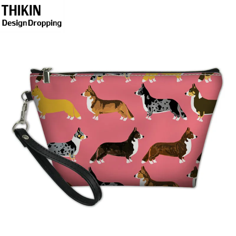 THIKIN косметический чехол милые корги печати Для женщин по индивидуальному заказу
