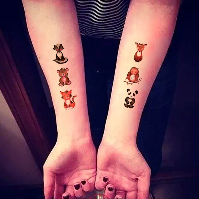 Временная татуировка водостойкая флэш-тату Череп крылья бабочки летающие на