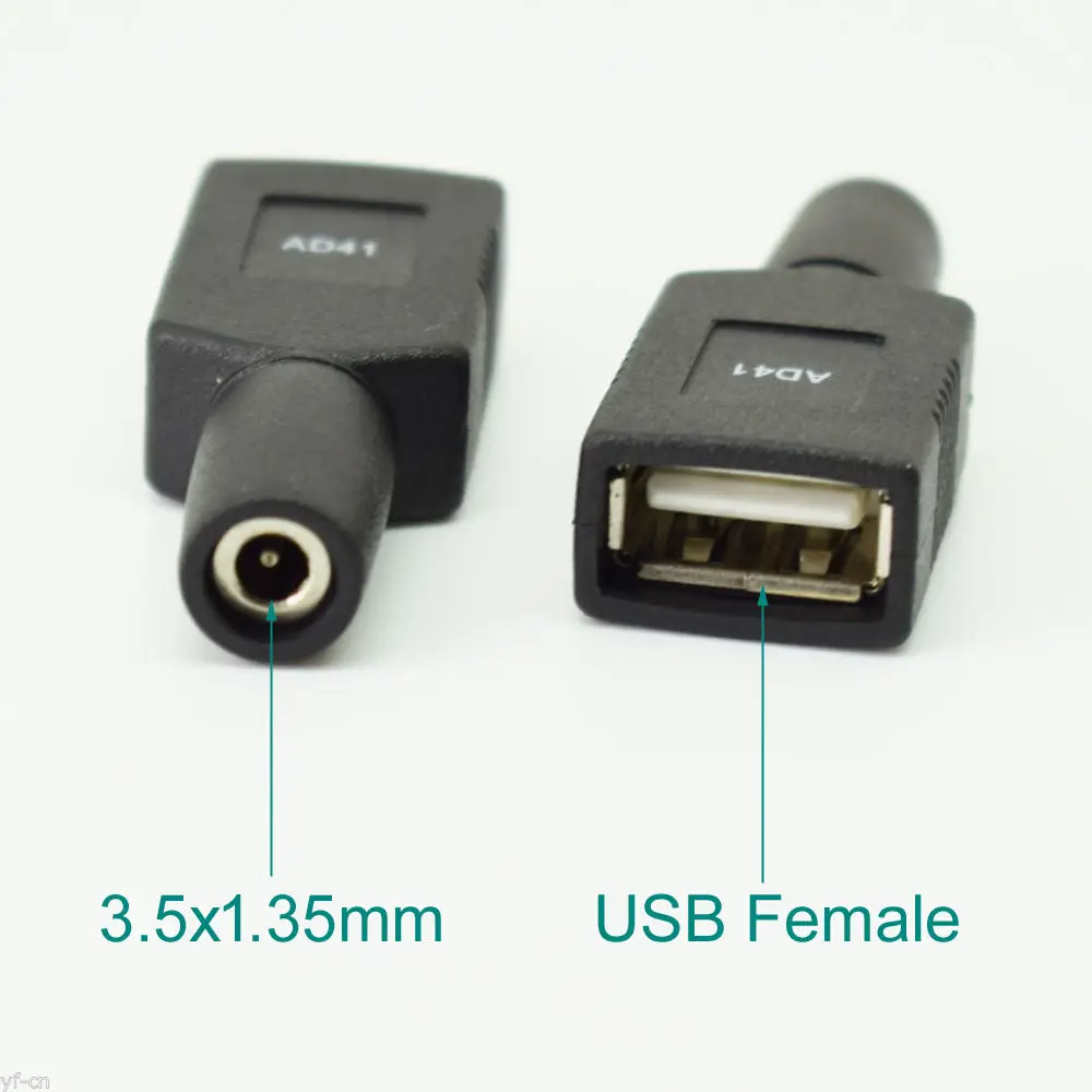 

1 шт., адаптер постоянного тока на USB 3,5, 1,35x2,0 мм