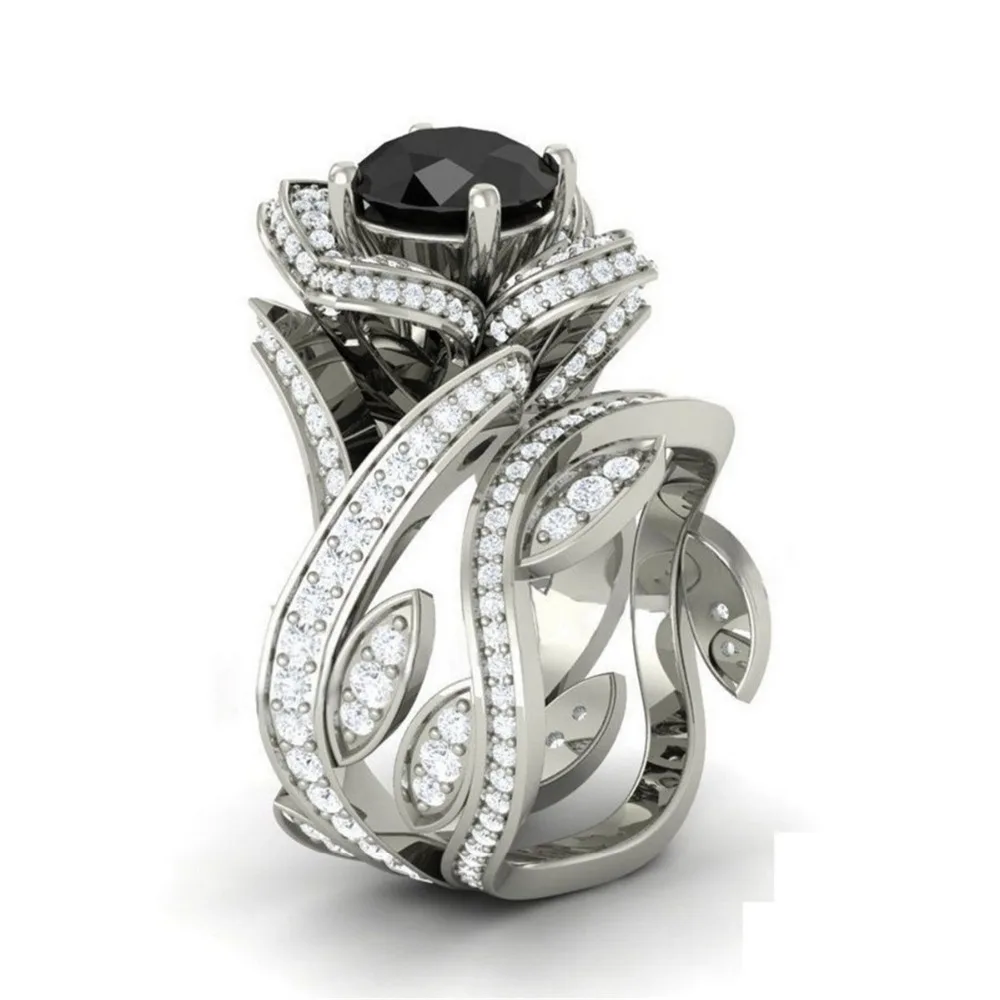 Австрийский Кристалл Ювелирные изделия кубического циркония розы цветы