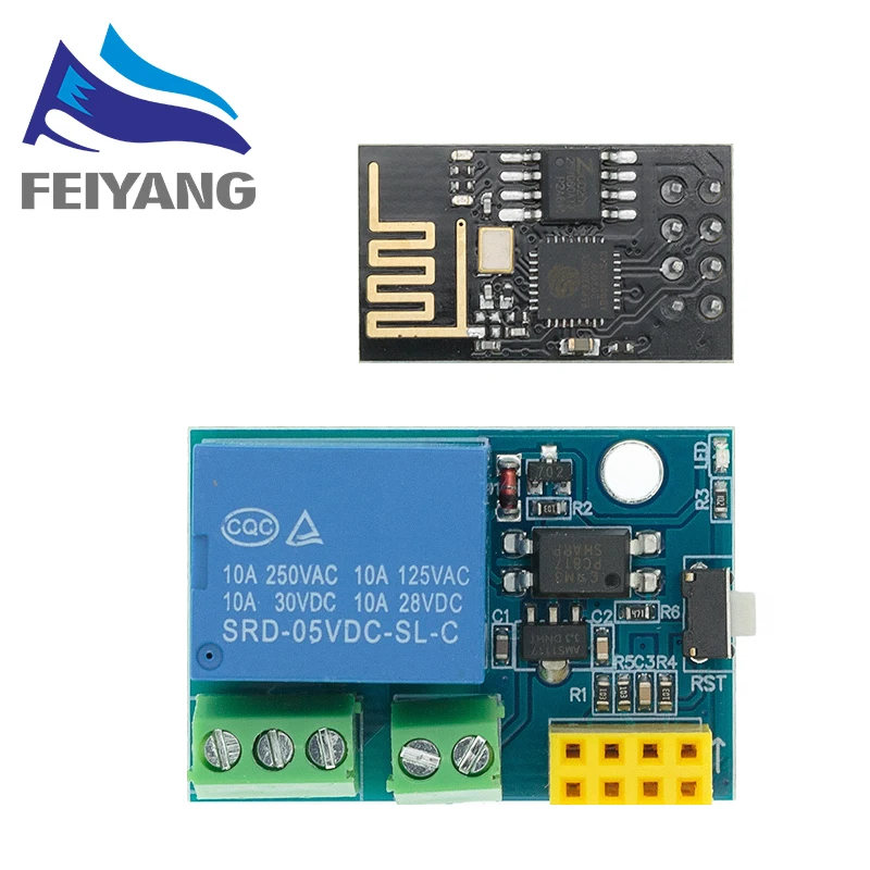 10 шт. релейный модуль ESP8266 с Wi-Fi 5 В | Электронные компоненты и принадлежности