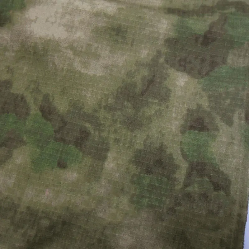 1.5M Width Bionic Ruin Camouflage Cloth Grid Twill Polyester Cotton Camo Fabric Scratch Resistant DIY Jacket Pants Material |