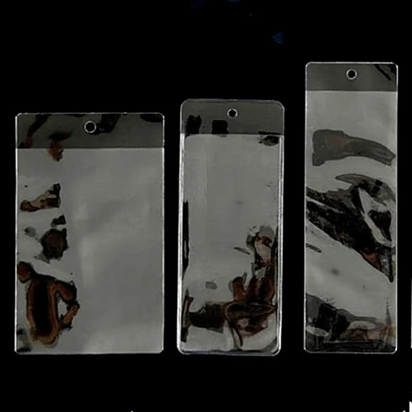 Ceny W5cm Plastikowe Pcv Cena Signage Tag Karty Etykieta Koperta Kieszonka Wiszące Rękaw Torby Ochronne100pcs