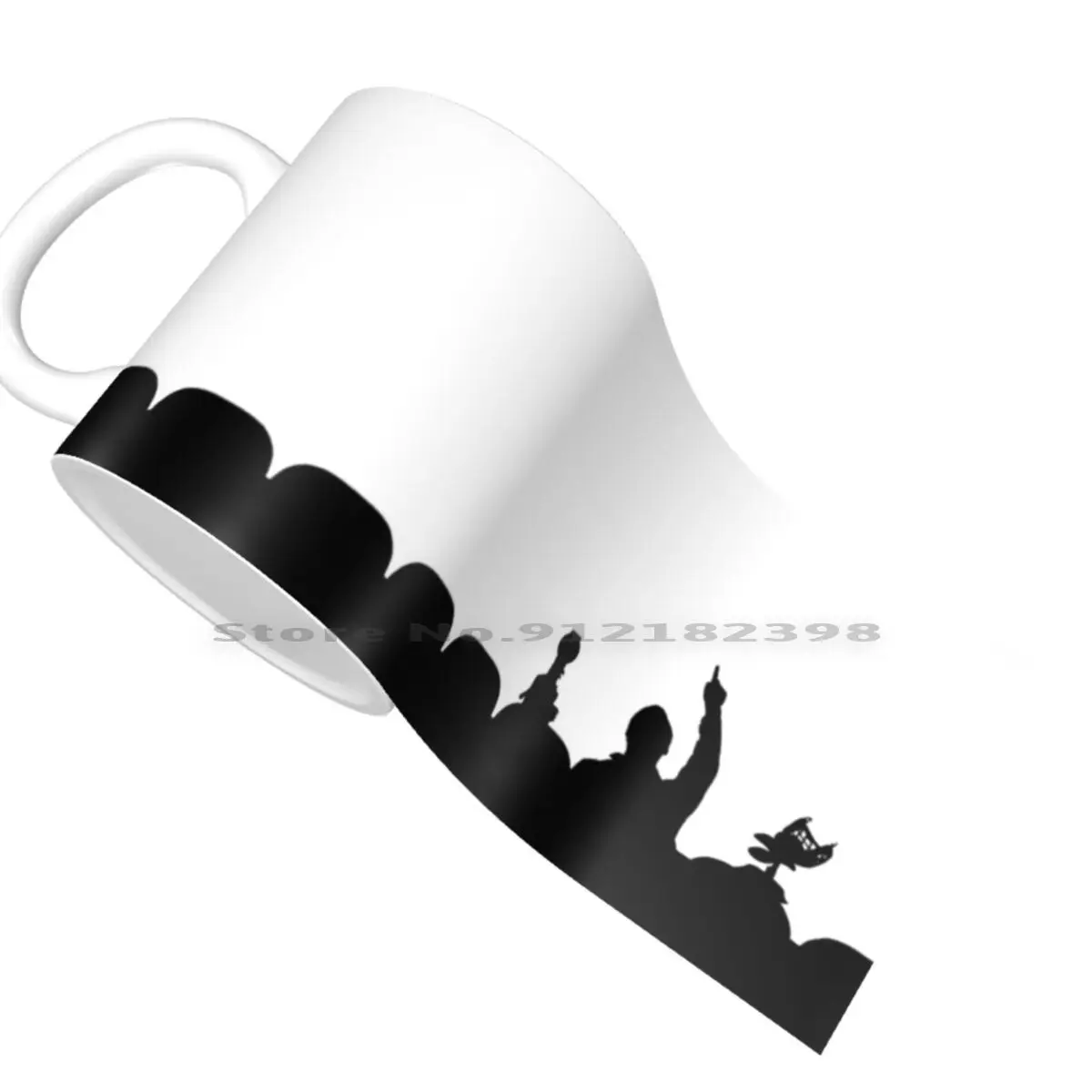 Керамические кружки Mst3k силуэт кофейные чашки Кружка для молока и чая