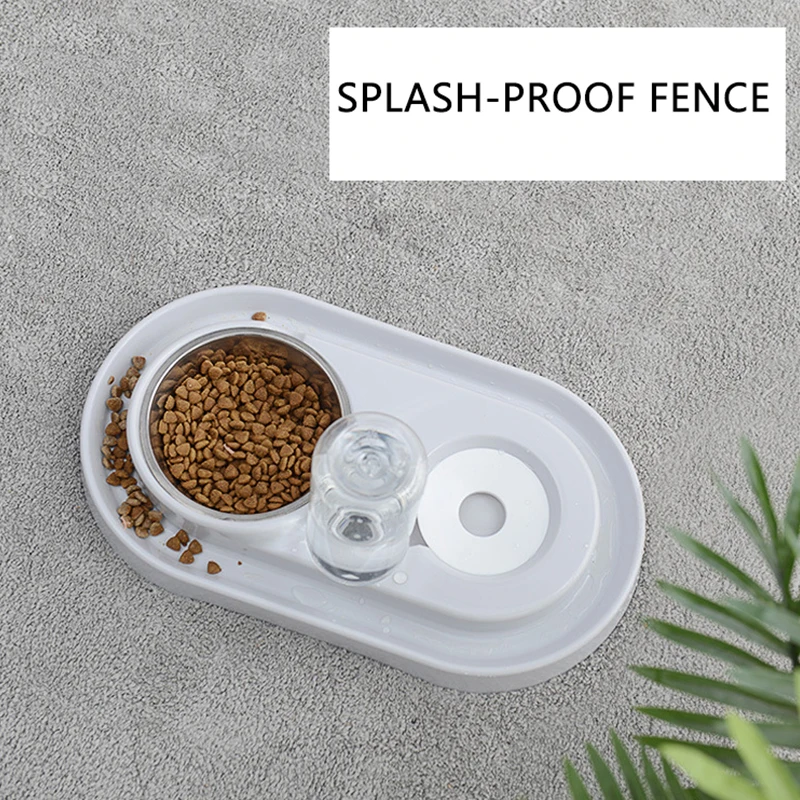 Двойная чаша для домашних животных автоматическая фоточаша кормления чаши из