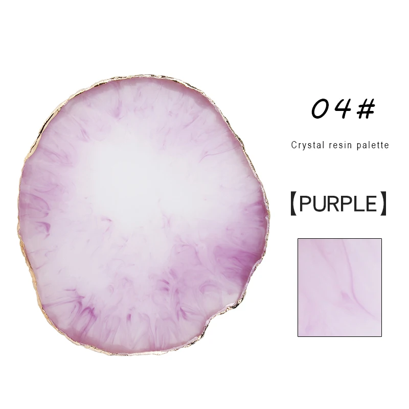 Lidan розовый цвет натуральная смола для дизайна ногтей Палитра полировки пластина