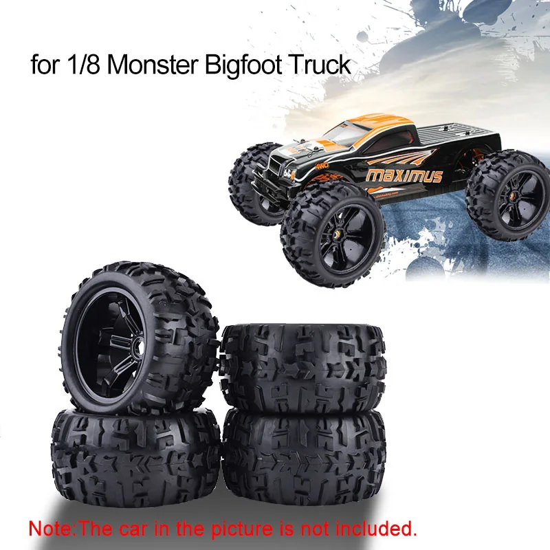4 шт. 150 мм обод колеса и шины 17 Hex концентратор для 1/8 грузовик Monster Bigfoot Traxxas HSP